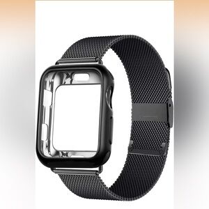 Black Classic Smart Watch Band - size 42mm